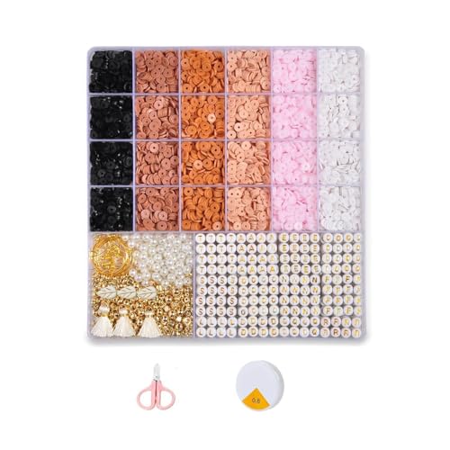 Tonperlen-Set, einzigartiges Perlen-Set, handgefertigtes Perlenzubehör, elegante Perlen, Charm, kreative Halsketten-Komponente von NPXUAMTJ