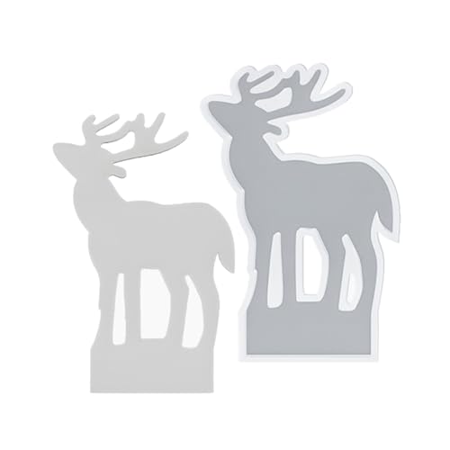 Weihnachtsbaum Silikonform Handgefertigt Stehende Elchdekoration Crafting Tool Doppelte Kerzenhalter Basisform Schimmelhalter Silikonform Weihnachtsbaum Silikonform Handgefertigt Stehende Elchdekoration Crafting Tool Doppelte Kerzenhalter Basisform Schimmelhalter Silikonform von NPXUAMTJ