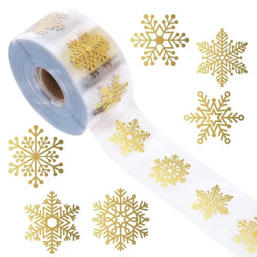 Weihnachtsgeschenk Schneeflocke Aufkleber Ästhetik Etikett Hüllkurven Siegel Dekorativ Für Kartendekoration Etikett Geschenk Schneeflock Dekorativ Für Party von NPXUAMTJ