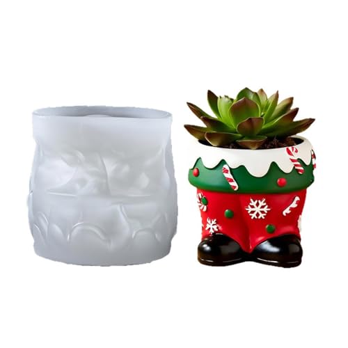 Weihnachtsmotiv Silikonhandwerksform Für Urlaub Dekoration Handgefertigte Geschenke Harzguss Zement Pflanzer Kerzencup Silikonform Für Handwerk von NPXUAMTJ