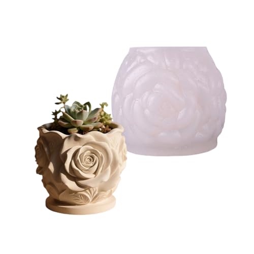 Wiederverwendbares Silikon Pflanzerform Formmuster Muster Blumenpot Crafting Werkzeug Textur Geeignet Für Harzschmuck Die Schimmelpilze Für Harzschmuck Herstellen von NPXUAMTJ