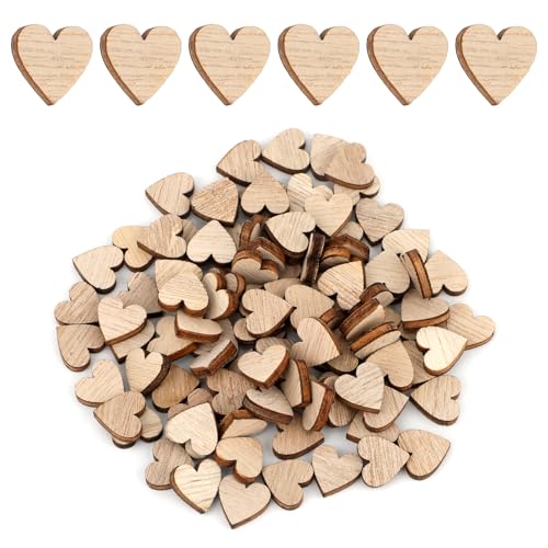 100 Stück Herzform aus Holz, Mini Holzherz Ornamente Unlackierte Holzherzen zum Basteln Holzherz Ausschnitt für Geburtstagsparty Hochzeit Weihnachtsdekoration 100 Stück Herzform aus Holz, Mini Holzherz Ornamente Unlackierte Holzherzen zum Basteln Holzherz Ausschnitt für Geburtstagsparty Hochzeit Weihnachtsdekoration von NQEUEPN