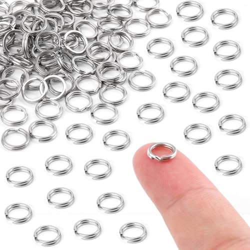 100 Stück Spaltringe, 8 mm O-Ring-Verbinder Schlüsselanhängerringe aus Edelstahl Spaltringe zur Schmuckherstellung Autoschlüssel aus Metall Basteln 100 Stück Spaltringe, 8 mm O-Ring-Verbinder Schlüsselanhängerringe aus Edelstahl Spaltringe zur Schmuckherstellung Autoschlüssel aus Metall Basteln von NQEUEPN