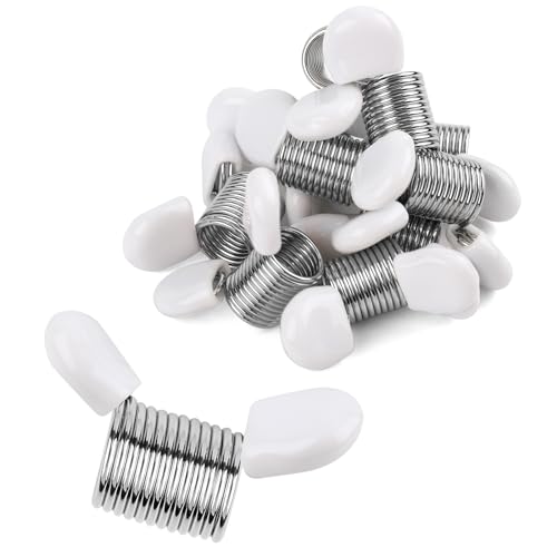 10stk Perlen Stopper, Perlenstopper-Klemme für Schmuckherstellung Kreative Perlendrahtenden Perlenstopper-Werkzeug für Einfachere Herstellung von DIY-Armbändern und Halsketten(Weiß) von NQEUEPN