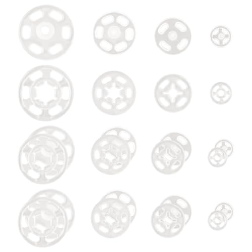 150 Sets Druckknöpfe Kunststoff, 7/12,5/15/20mm Druckknöpfe zum Aufnähen Unsichtbare Druckknöpfe Rund Knöpfe zum Annähen Transparent Druckknöpfe Plastik für Kleidung Nähen Basteln 150 Sets Druckknöpfe Kunststoff, 7/12,5/15/20mm Druckknöpfe zum Aufnähen Unsichtbare Druckknöpfe Rund Knöpfe zum Annähen Transparent Druckknöpfe Plastik für Kleidung Nähen Basteln von NQEUEPN