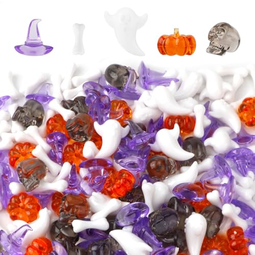 NQEUEPN 240stk Halloween-Vasenfüller, Sortiert Halloween-Ornamente Mini-Halloween-Acryl mit Kürbis Hexenhut Geist Knochen Skelettkopf Halloween-Tischdekoration für Party Outdoor Zuhause Basteln NQEUEPN 240stk Halloween-Vasenfüller, Sortiert Halloween-Ornamente Mini-Halloween-Acryl mit Kürbis Hexenhut Geist Knochen Skelettkopf Halloween-Tischdekoration für Party Outdoor Zuhause Basteln von NQEUEPN