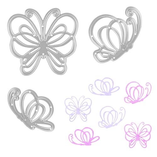3 Stück Stanzformen Schmetterling zur Kartengestaltung, Schmetterlinge Metall Stanzformen Schablonen Vorlage für Scrapbooking Fotoalbum Papier Dekoration Prägung DIY Basteln Geschenk 3 Stück Stanzformen Schmetterling zur Kartengestaltung, Schmetterlinge Metall Stanzformen Schablonen Vorlage für Scrapbooking Fotoalbum Papier Dekoration Prägung DIY Basteln Geschenk von NQEUEPN