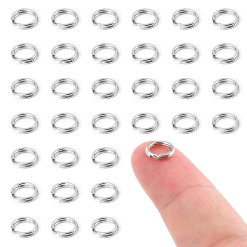 30 Stück Spaltringe, 6 mm O-Ring-Verbinder Schlüsselanhängerringe aus Edelstahl Spaltringe zur Schmuckherstellung Autoschlüssel aus Metall Basteln 30 Stück Spaltringe, 6 mm O-Ring-Verbinder Schlüsselanhängerringe aus Edelstahl Spaltringe zur Schmuckherstellung Autoschlüssel aus Metall Basteln von NQEUEPN
