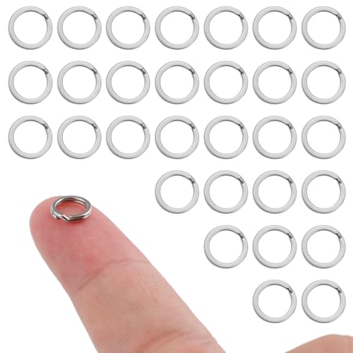 30 Stück Spaltringe, 8 mm Schlüsselanhänger Edelstahl Schlüsselanhänger-Ringe Geteilte Biegeringe für die Schmuckherstellung Schlüsselanhänger-Befestigung für Autoschlüssel Basteln 30 Stück Spaltringe, 8 mm Schlüsselanhänger Edelstahl Schlüsselanhänger-Ringe Geteilte Biegeringe für die Schmuckherstellung Schlüsselanhänger-Befestigung für Autoschlüssel Basteln von NQEUEPN