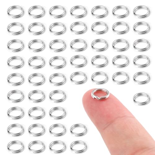 50 Stück Spaltringe, 8 mm O-Ring-Verbinder Schlüsselanhängerringe aus Edelstahl Spaltringe zur Schmuckherstellung Autoschlüssel aus Metall Basteln 50 Stück Spaltringe, 8 mm O-Ring-Verbinder Schlüsselanhängerringe aus Edelstahl Spaltringe zur Schmuckherstellung Autoschlüssel aus Metall Basteln von NQEUEPN