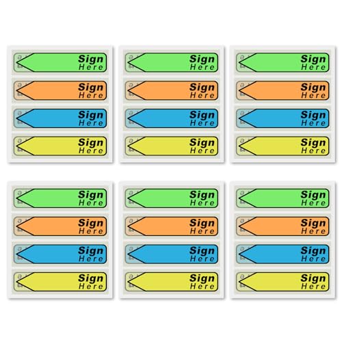 NQEUEPN 600stk Signier- und Datier-Etiketten (6er-Pack, Hellgrün 2, BOPP, Rechteckig, 600 Stück) von NQEUEPN