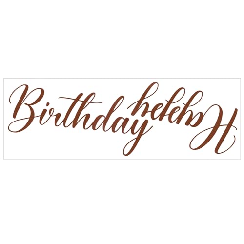 NQEUEPN Happy Birthday-Schild für Hintergrund, Groß Happy Birthday-Aufkleber Einfach Abziehen und Ankleben Gold Geburtstags-Wanddekoration für Ballonbogen Partydeko Babyparty Foto-Requisite NQEUEPN Happy Birthday-Schild für Hintergrund, Groß Happy Birthday-Aufkleber Einfach Abziehen und Ankleben Gold Geburtstags-Wanddekoration für Ballonbogen Partydeko Babyparty Foto-Requisite von NQEUEPN