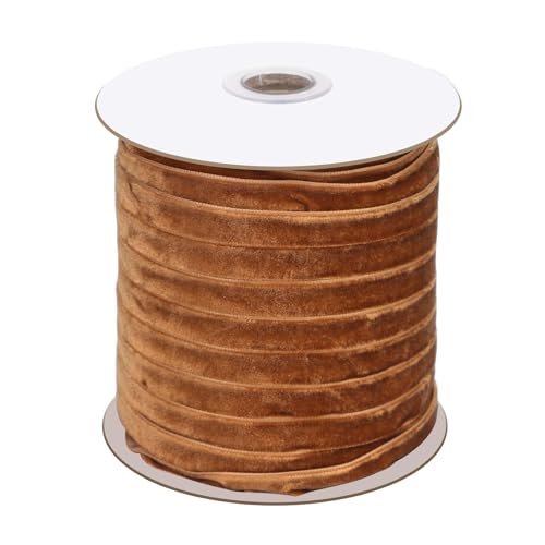 Kupfer Samtband, 1cm Breit 45m Lang Samt Geschenkband Braunes Samtband für Geschenkverpackungen Kunsthandwerk Haarschleifen Hochzeit Partys Kupfer Samtband, 1cm Breit 45m Lang Samt Geschenkband Braunes Samtband für Geschenkverpackungen Kunsthandwerk Haarschleifen Hochzeit Partys von NQEUEPN