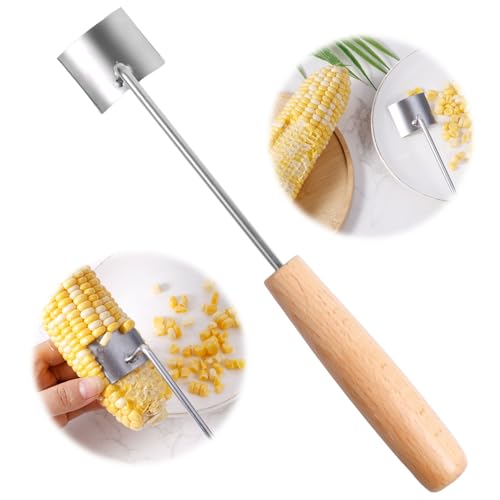 Maisschäler für Maiskolben, Maiskolben Schäler Edelstahl Maisentferner mit Holzgriff Maiskolben Drescher Dreschmaschine Maisschälwerkzeug für Liebhaber der Heimischen Küche Maisschäler für Maiskolben, Maiskolben Schäler Edelstahl Maisentferner mit Holzgriff Maiskolben Drescher Dreschmaschine Maisschälwerkzeug für Liebhaber der Heimischen Küche von NQEUEPN