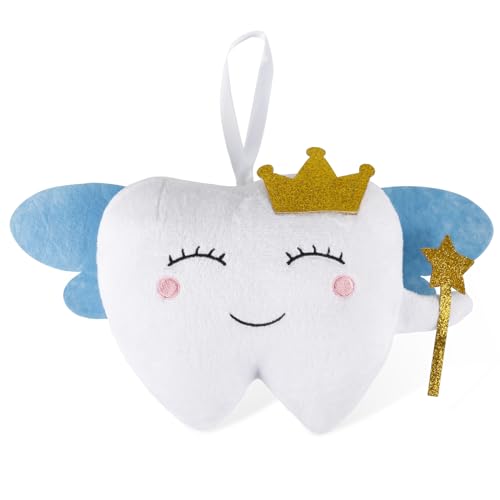NQEUEPN Zahnfee Kissen mit Tasche und Flügeln, Zahnfee Kissen Personalisiert für Mädchen und Jungen Zahnfee Puppe Zahnfee Beutel/Tasche Zahnkissen Mädchen Souvenir für Den Verlorenen Ersten Zahn NQEUEPN Zahnfee Kissen mit Tasche und Flügeln, Zahnfee Kissen Personalisiert für Mädchen und Jungen Zahnfee Puppe Zahnfee Beutel/Tasche Zahnkissen Mädchen Souvenir für Den Verlorenen Ersten Zahn von NQEUEPN