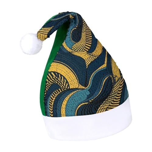 NQLYUT Weihnachtsmütze für Erwachsene, Plüschmütze, Gelb und Blau, mit Pailletten, Weihnachtsmannmützen für Party NQLYUT Weihnachtsmütze für Erwachsene, Plüschmütze, Gelb und Blau, mit Pailletten, Weihnachtsmannmützen für Party von NQLYUT