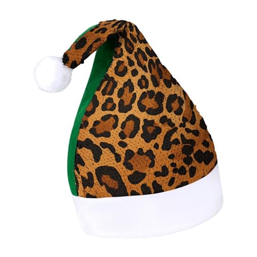 NQLYUT Weihnachtsmütze für Erwachsene, Plüschmütze, Leopardenmuster, Pailletten, Nikolausmützen für Party NQLYUT Weihnachtsmütze für Erwachsene, Plüschmütze, Leopardenmuster, Pailletten, Nikolausmützen für Party von NQLYUT