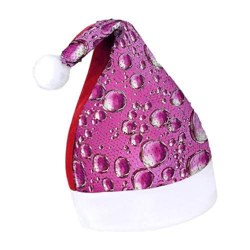 NQLYUT Weihnachtsmütze für Erwachsene, Plüschmütze, Pfirsich-Wassertropfen, Pailletten, Weihnachtsmannmützen für Party NQLYUT Weihnachtsmütze für Erwachsene, Plüschmütze, Pfirsich-Wassertropfen, Pailletten, Weihnachtsmannmützen für Party von NQLYUT