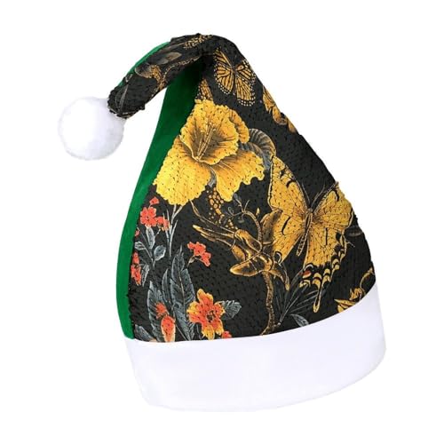 NQLYUT Weihnachtsmütze für Erwachsene, Plüschmütze, Tiere und Schmetterlinge, Pailletten, Weihnachtsmannmützen für Party NQLYUT Weihnachtsmütze für Erwachsene, Plüschmütze, Tiere und Schmetterlinge, Pailletten, Weihnachtsmannmützen für Party von NQLYUT