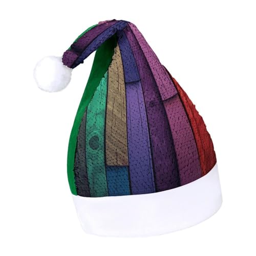 NQLYUT Weihnachtsmütze für Erwachsene, Plüschmütze, farbige Holzpailletten, Weihnachtsmannmützen für Party NQLYUT Weihnachtsmütze für Erwachsene, Plüschmütze, farbige Holzpailletten, Weihnachtsmannmützen für Party von NQLYUT