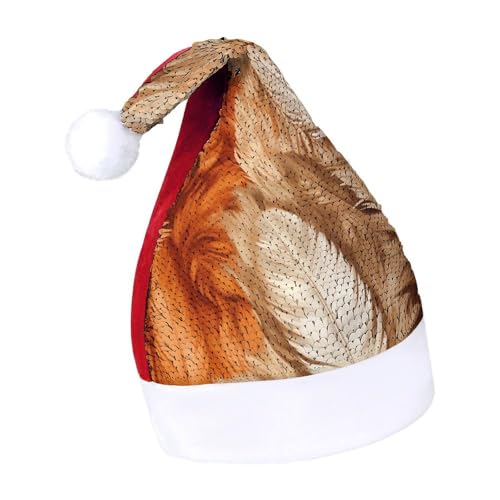 NQLYUT Weihnachtsmütze für Erwachsene, Plüschmütze, weißes Fellmuster, Pailletten, Weihnachtsmannmützen für Party NQLYUT Weihnachtsmütze für Erwachsene, Plüschmütze, weißes Fellmuster, Pailletten, Weihnachtsmannmützen für Party von NQLYUT