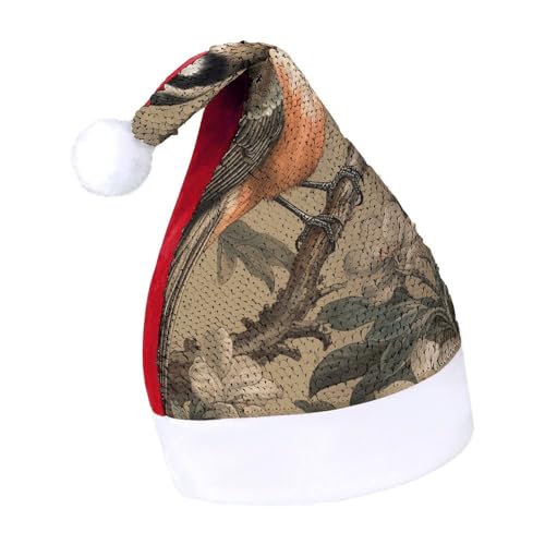 NQLYUT Weihnachtsmütze für Erwachsene, Weihnachtsmannmütze, Plüschmützen auf blühendem Baum, Pailletten, Nikolausmützen für Party NQLYUT Weihnachtsmütze für Erwachsene, Weihnachtsmannmütze, Plüschmützen auf blühendem Baum, Pailletten, Nikolausmützen für Party von NQLYUT