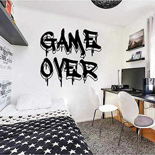 NSRJDSYT Game Over Wandtattoo Gamer Controller Videospiel Wandtattoos für Kinder Schlafzimmer Spielzimmer Vinyl Wandaufkleber angepasst 75x77cm NSRJDSYT Game Over Wandtattoo Gamer Controller Videospiel Wandtattoos für Kinder Schlafzimmer Spielzimmer Vinyl Wandaufkleber angepasst 75x77cm von NSRJDSYT