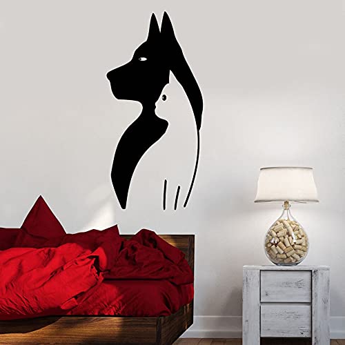 NSRJDSYT Katze Hund Silhouette Wandtattoo Pet Shop Tier Veterinär Vinyl Fensteraufkleber Kindergarten Kinder Mädchen Schlafzimmer Wohnkultur Wandbild 54x108cm NSRJDSYT Katze Hund Silhouette Wandtattoo Pet Shop Tier Veterinär Vinyl Fensteraufkleber Kindergarten Kinder Mädchen Schlafzimmer Wohnkultur Wandbild 54x108cm von NSRJDSYT