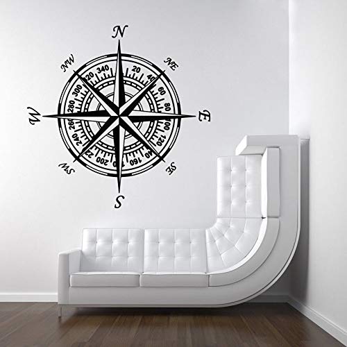 NSRJDSYT Kompass Wandtattoo Nautisch Navigieren Vinyl Wandaufkleber Kinderzimmer Kinderzimmer Home Dekoration Abnehmbare Kompass Tapete 86x86cm NSRJDSYT Kompass Wandtattoo Nautisch Navigieren Vinyl Wandaufkleber Kinderzimmer Kinderzimmer Home Dekoration Abnehmbare Kompass Tapete 86x86cm von NSRJDSYT
