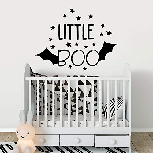 NSRJDSYT Little Boo Wandtattoo Schriftzug Fledermäuse Sterne Tür Fenster Vinyl Aufkleber Kinderzimmer Kinder Schlafzimmer Babyzimmer Home Decoration Wandbild 42x55cm NSRJDSYT Little Boo Wandtattoo Schriftzug Fledermäuse Sterne Tür Fenster Vinyl Aufkleber Kinderzimmer Kinder Schlafzimmer Babyzimmer Home Decoration Wandbild 42x55cm von NSRJDSYT