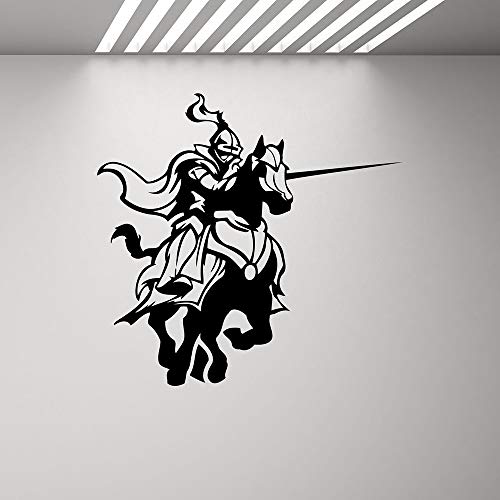 NSRJDSYT Ritter auf Pferd Wandtattoo Knight Warrior Rider Kinderzimmer Dekoration Vinyl Wandaufkleber Kinderzimmer Teen Spielzimmer Dekor 57x59cm NSRJDSYT Ritter auf Pferd Wandtattoo Knight Warrior Rider Kinderzimmer Dekoration Vinyl Wandaufkleber Kinderzimmer Teen Spielzimmer Dekor 57x59cm von NSRJDSYT