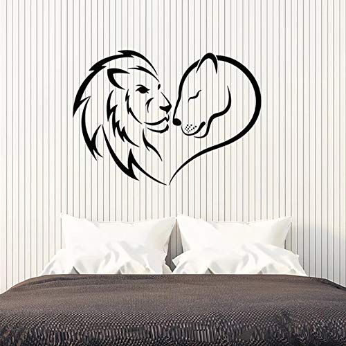 NSRJDSYT Wandtattoo Liebe Löwe und Löwin Familie Afrikanische Tiere Vinyl Fenster Aufkleber Schlafzimmer Wohnzimmer Kinderzimmer Innendekor 74x103cm NSRJDSYT Wandtattoo Liebe Löwe und Löwin Familie Afrikanische Tiere Vinyl Fenster Aufkleber Schlafzimmer Wohnzimmer Kinderzimmer Innendekor 74x103cm von NSRJDSYT