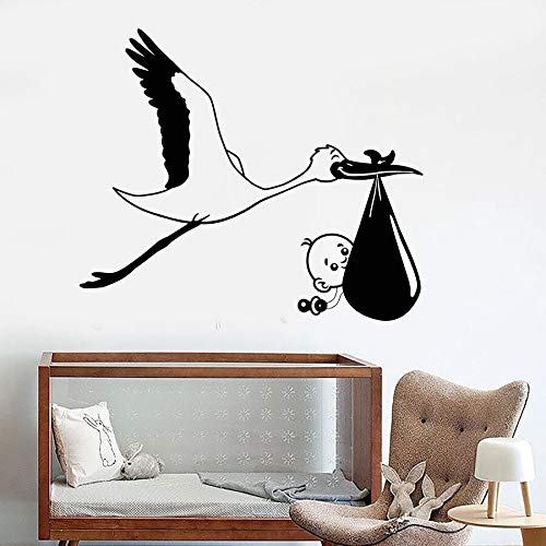 NSRJDSYT Wandtattoo Storch Baby Vogel Kindergarten Kinder Babyzimmer Kinder Schlafzimmer Wohnkultur Vinyl Fensteraufkleber Kunstwand Abnehmbare 75x88cm NSRJDSYT Wandtattoo Storch Baby Vogel Kindergarten Kinder Babyzimmer Kinder Schlafzimmer Wohnkultur Vinyl Fensteraufkleber Kunstwand Abnehmbare 75x88cm von NSRJDSYT