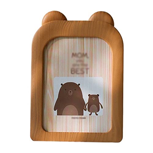NSTVVEE Bilderrahmen, Vintage-Heimdekor, Retro-Bilderrahmen aus Holz für Kinderzimmer (eine Farbe, 12 x 17 cm) von NSTVVEE