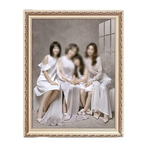 NSTVVEE Foto-Bildanzeigerahmen 16/20 Zoll Fotorahmen im chinesischen Stil, rechteckiger Bilderrahmen aus Holz, Fotoanzeige, Schlafzimmer, Wohnzimmer, Fotostudio, Wohnzimmerdekoration (Cham von NSTVVEE