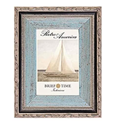 NSTVVEE Foto-Bilderrahmen, Holz-Fotorahmen, horizontale Version, kreativer Desktop-Fotorahmen, Ornamente, Bilderrahmen-Dekoration, Wohnzimmer-Dekoration (A 6 Zoll) von NSTVVEE
