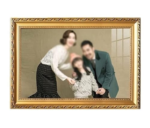 NSTVVEE Fotorahmen, Bilderrahmen, 16/20 Zoll, Fotorahmen im chinesischen Stil, rechteckiger Bilderrahmen aus Holz, Fotoanzeige, Schlafzimmer, Wohnzimmer, Fotostudio, Familienfotorahmen (Go von NSTVVEE