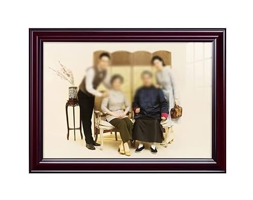 NSTVVEE Fotorahmen, Bilderrahmen, 16/20 Zoll, Fotorahmen im chinesischen Stil, rechteckiger Bilderrahmen aus Holz, Fotoanzeige, Schlafzimmer, Wohnzimmer, Fotostudio, Familienfotorahmen (We von NSTVVEE