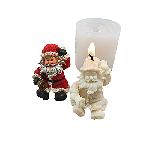 NSXIN 3D Silikonform Kerzenform Weihnachten Gießform DIY Weihnachtsmann Schlüsselanhänger Silikon Kerzengießform für die Herstellung von Kerzen, Aromasteinen, Schokolade NSXIN 3D Silikonform Kerzenform Weihnachten Gießform DIY Weihnachtsmann Schlüsselanhänger Silikon Kerzengießform für die Herstellung von Kerzen, Aromasteinen, Schokolade von NSXIN
