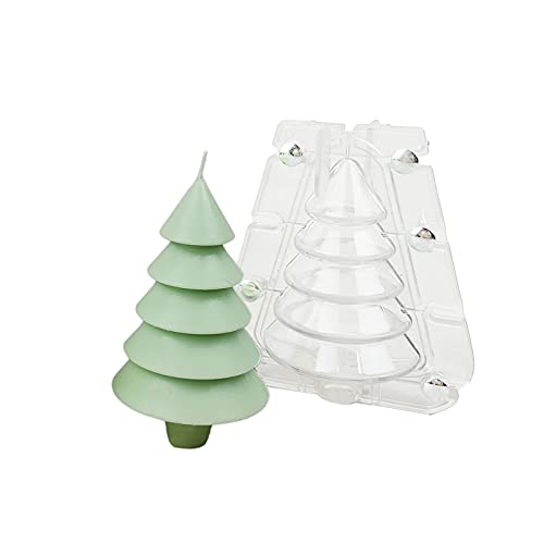 3D Silikonform Weihnachtsbaum Kerzenform Weihnachten Gießform DIY Fondant Silikon Form Kerzengießform für die Herstellung von Kerzen, Schokolade, Aromasteinen (Typ B) von NSXIN