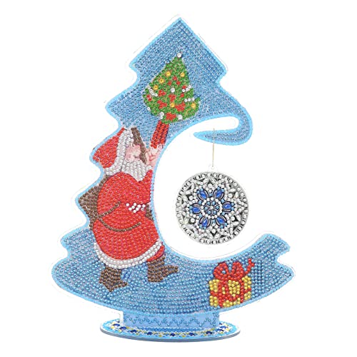 NSXIN DIY Weihnachten Diamant Malerei Weihnachtsbaum 5D Mosaik Anhänger Diamond Painting Set Handwerk Weihnachtsdeko Geschenke for House Tisch Dekoration (Typ A) von NSXIN
