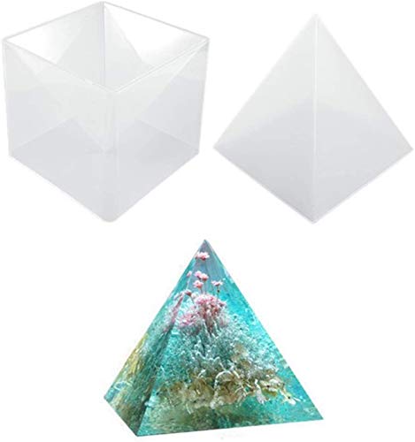 NSXIN Pyramide Silikonform DIY Gießform, 15cm Transparente Epoxidharz Formen Handwerk Schmuck Silikon Form für Gips, Wachs, Seifen von NSXIN