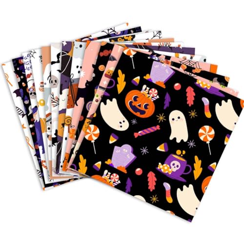 24 Blatt Halloween dekoratives Bastelpapier, Scrapbook Pad, 15,2 x 15,2 cm, einseitiges Kürbisspinne, Geist, Fledermaus, Musterpapier für Kartenherstellung, Fotoalbum, Party-Dekoration, Bastelbedarf 24 Blatt Halloween dekoratives Bastelpapier, Scrapbook Pad, 15,2 x 15,2 cm, einseitiges Kürbisspinne, Geist, Fledermaus, Musterpapier für Kartenherstellung, Fotoalbum, Party-Dekoration, Bastelbedarf von NT-ling