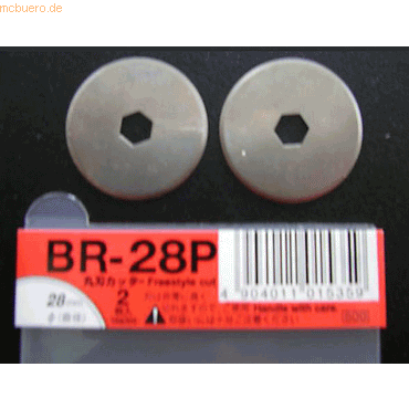 NT Ersatzklingen BR 28 P für Rollenschneider RO1P Freistilschnitt VE=2 NT Ersatzklingen BR 28 P für Rollenschneider RO1P Freistilschnitt VE=2 von NT