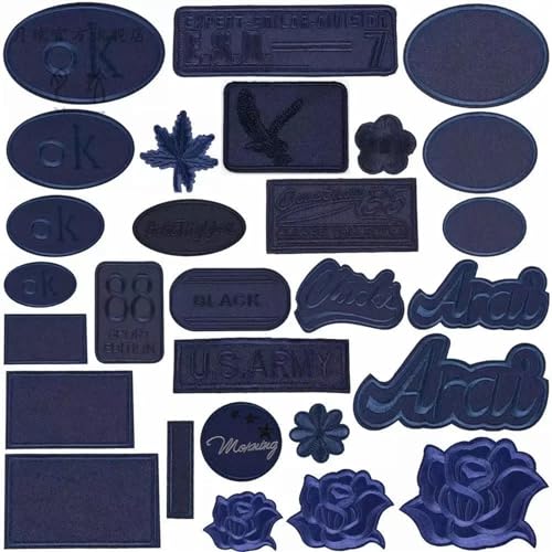 Bügeleisen auf Flecken 10pcs Blue Stoff Boy Sticked Flecken Aufkleber für Kleider T-Shirt Bag Applique Mantelschuhe Kleidung (63) von NTALJC