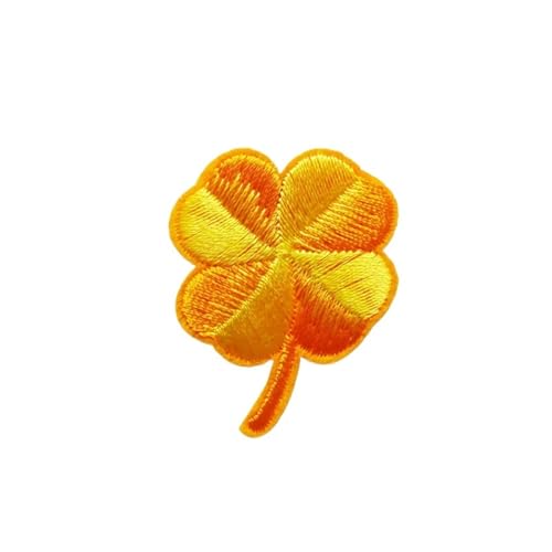 Bügeleisen auf Flecken 10pcs Lucky Clover Stickflecken nähen Applique Bügel von NTALJC