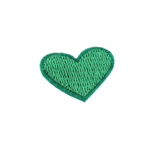 Bügeln auf Flecken 20pcs Herzformflecken Applique Farbe Nähen auf Stickerei für DIY-T-Shirt Eisen auf Kleidung Jeans Aufkleber Hüte Rucksäcke (9) von NTALJC