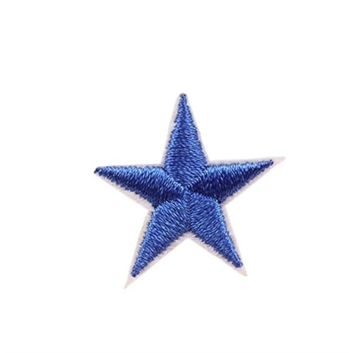 Eisen auf Flecken 10pcs kleine Sternflecken Eisen auf Applikation für Kleidung für Kleidung DIY -Motiv Streifen Kleidung Accessoires (blaue Farbe) von NTALJC