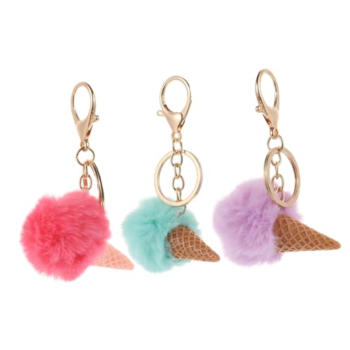 NTALJC 15pcs entzückende Plüsch -Eisschlüsselketten weiche Beutel Anhänger für Schlüssel Rucksäcke und Handtaschen süße dekorative Ornamente Wassermelone und Licht von NTALJC