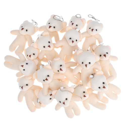 NTALJC 18 Stcs kleine Plüschbärenschlüsselkainer Weiche flauschige Beutel Anhänger süße Cartoon -Bären -Ornamente für Geburtstagsgeschenke und Rucksackdekoration NTALJC 18 Stcs kleine Plüschbärenschlüsselkainer Weiche flauschige Beutel Anhänger süße Cartoon -Bären -Ornamente für Geburtstagsgeschenke und Rucksackdekoration von NTALJC